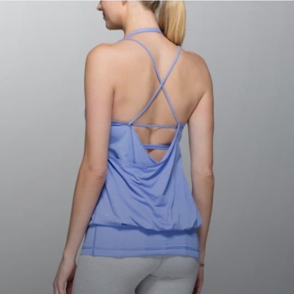 Lululemon Flow and Go Tank Top II in Lullaby Periwinkle